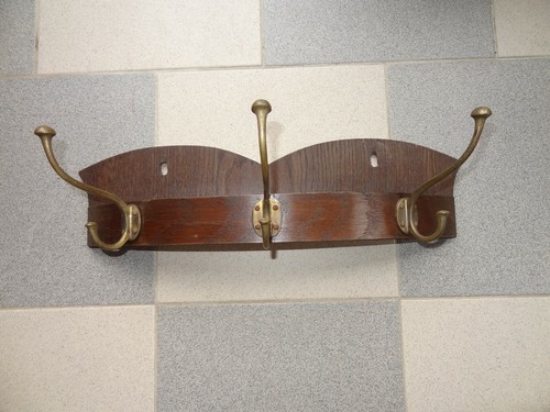 Vintage holz wandgarderobe - wandgarderobe, 3