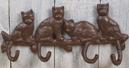 Wandhaken katze gusseisen - wandhaken,