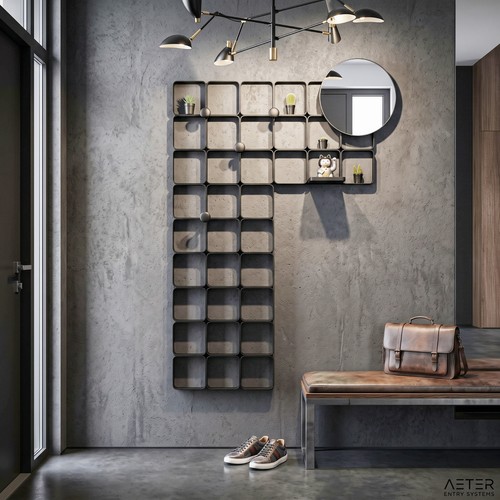 Design garderobe schwarz mit - design,