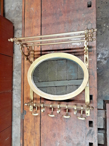 Wand garderobe spiegel massiv - spiegel,