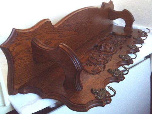 Holz wandgarderobe löwenkopf - wandgarderobe,